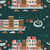 Christmas in the City Joyful Boulevard Night Yardage by AGF Studios for Art Gallery Fabrics | CHC25812