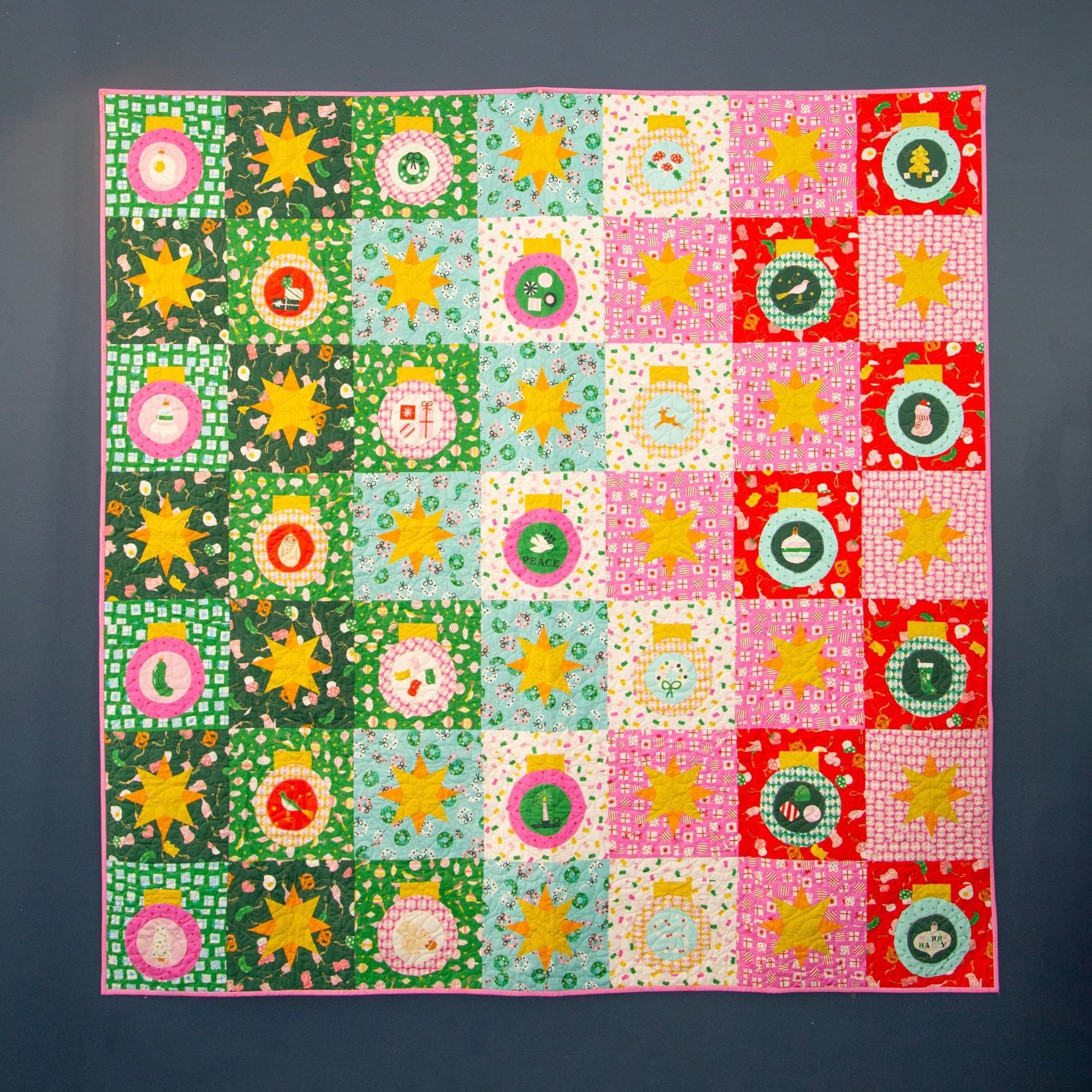 PRESALE Merry Happy Quilt Kit Boxed by Kimberly Kight for Ruby Star Society | RS3097KIT