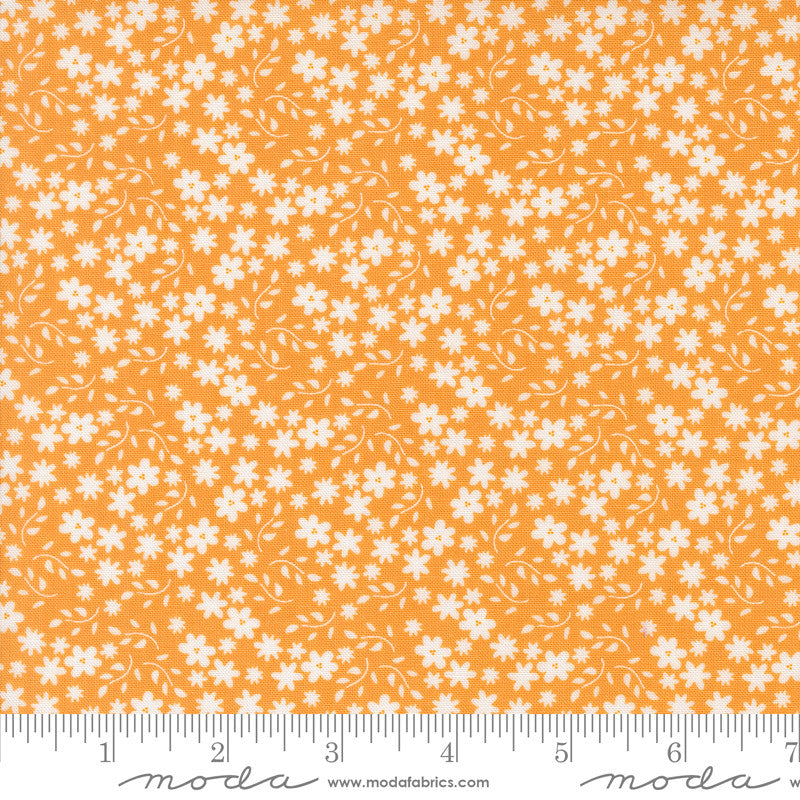 PRESALE Raspberry Summer Blossom Apricot Yardage by Sherri & Chelsi for Moda Fabrics | 37693 14