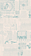 Wide Back Flower Patch Farmers Almanac Yardage by Lori Holt of Bee in My Bonnet | 108" Wide Backing | WB15576-RAINDROP