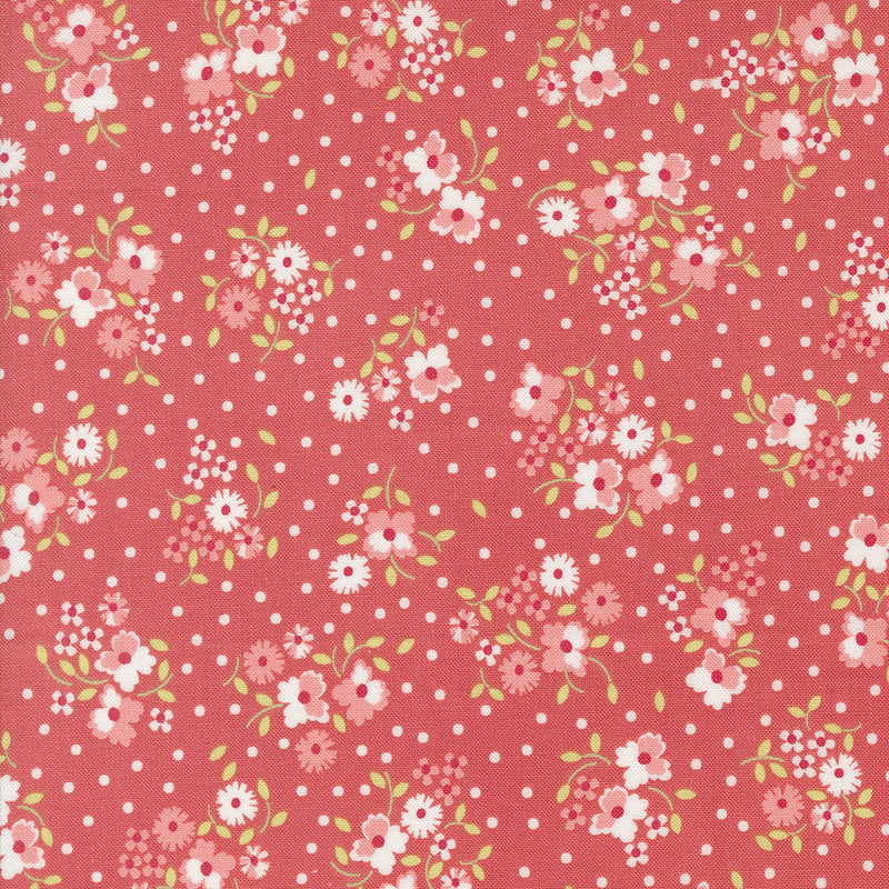 PRESALE Cali & Co Flower Dot Flamingo Yardage by Corey Yoder for Moda Fabrics | 29190 12