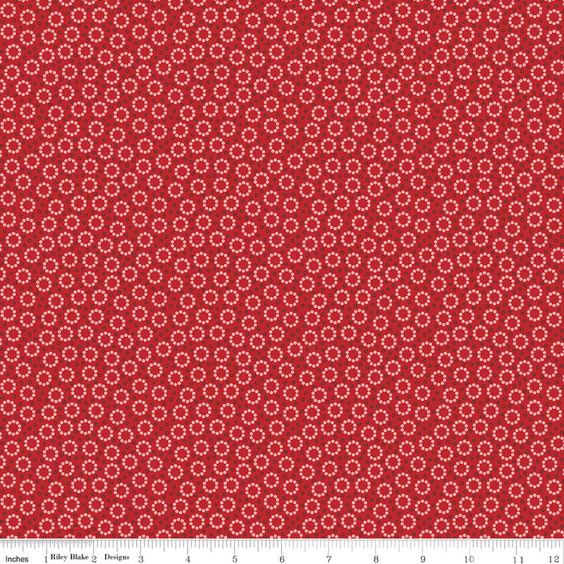 Home Town Schoolhouse Red Miller Yardage by Lori Holt for Riley Blake Designs |C13593 SCHRED