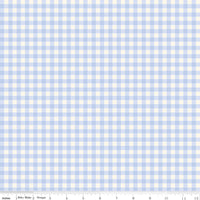 PRESALE Penelope Gingham Sky Yardage by My Mind's Eye for Riley Blake Designs | C16644-SKY