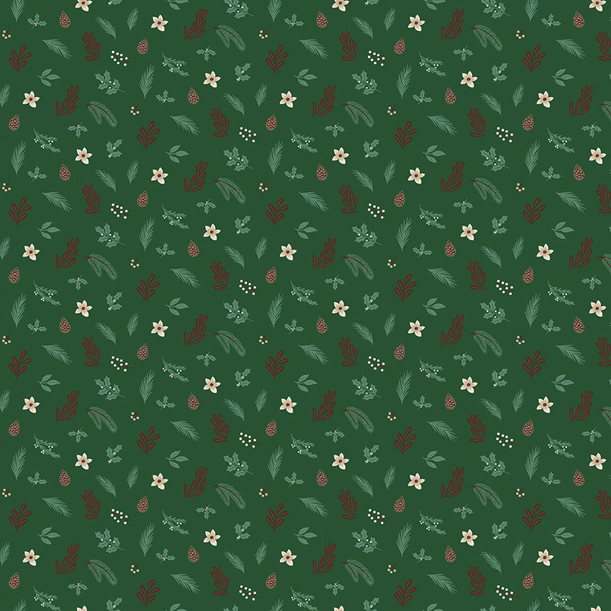 Christmas Time Foliage Forest Yardage by Dani Mogstad for Riley Blake Designs | C17823-FOREST