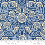 Flower Press Indigo Floral Yardage by Katharine Watson for Moda Fabrics | 3300 13