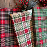 PRESALE Holiday Cheer Custom Fat Quarter Bundle Christmas Plaids by Stacy Iest Hsu for Moda Fabrics | 3 FQs | Curated Bundle