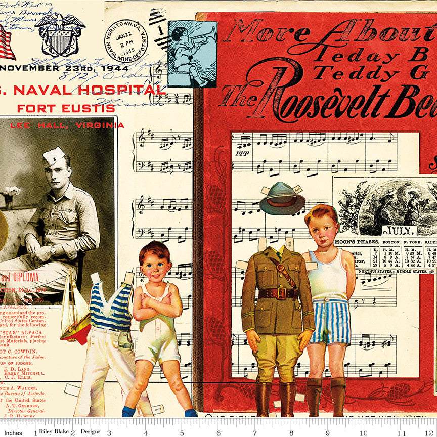 PRESALE Sew America Collage Multi Yardage by J. Wecker Frisch for Riley Blake Designs | CD17343-MULTI