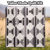 PRESALE Tailor Made Custom Quilt Kit With Ink & Ivory by the RBD Designers | Quilt Size 64 1/2" x 64 1'2" (FREE PATTERN)