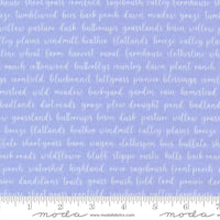 Pastel Prairie Words Sky Yardage by My Sew Quilty Life for Moda Fabrics | 31784 21