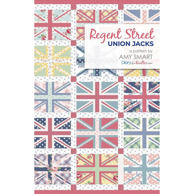 Regent Street Union Jacks Custom Quilt Kit With Mary Catherine by Amy Smart for Riley Blake Designs | Quilt Size 66" x 80"
