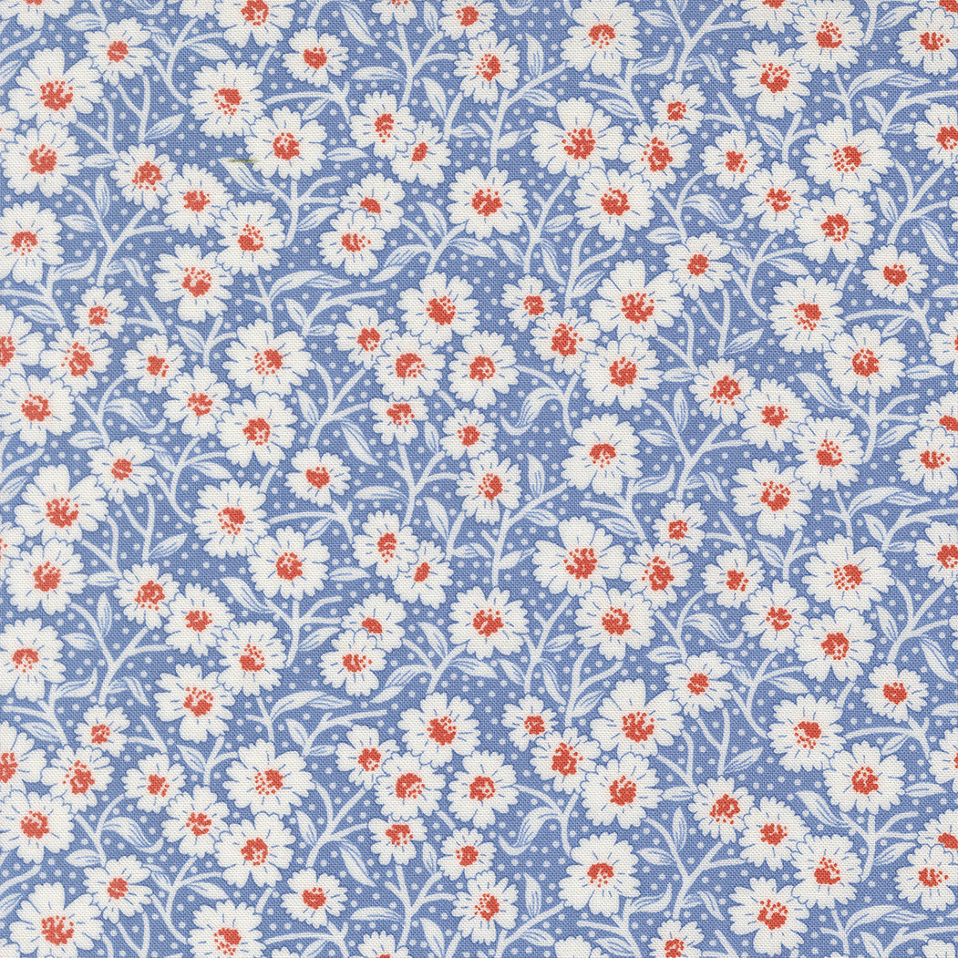 PRESALE Rosie Picnic Bloom Blueberry Yardage by Fig Tree & Co for Moda Fabrics | 35424 18