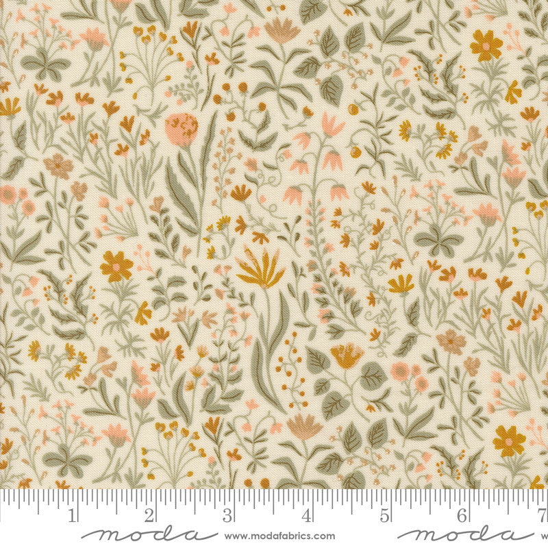 Rainier Mountain Meadow Eggshell Yardage by Jessica Rose for Moda Fabrics | 38141 11