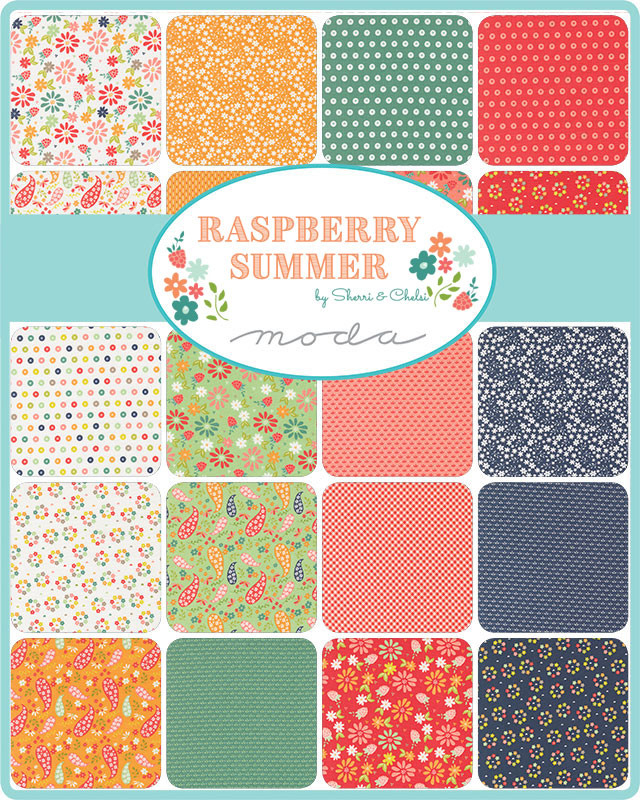 PRESALE Raspberry Summer Spring Berries Cloud Yardage by Sherri & Chelsi for Moda Fabrics | 37690 11