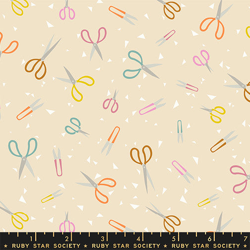 Paper Cuts 2 Snip Snip Parchment Yardage by Rashida Coleman Hale for Ruby Star Society | RS1111 11