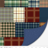 PRESALE Double Lush Velvet Plaid-Venture Club Yardage from Riley Blake Designs | Double Sided 58/60" | LV17367