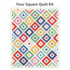 Four Square Custom Quilt Kit With Simple Pleasures by American Jane for Riley Blake Designs | Quilt Size 50" x 66"