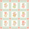 PRESALE Little Lovely Custom Quilt Kit With Sunbonnet by Heather Briggs of My Sew Quilty Life | Free Pattern (Blue Version)