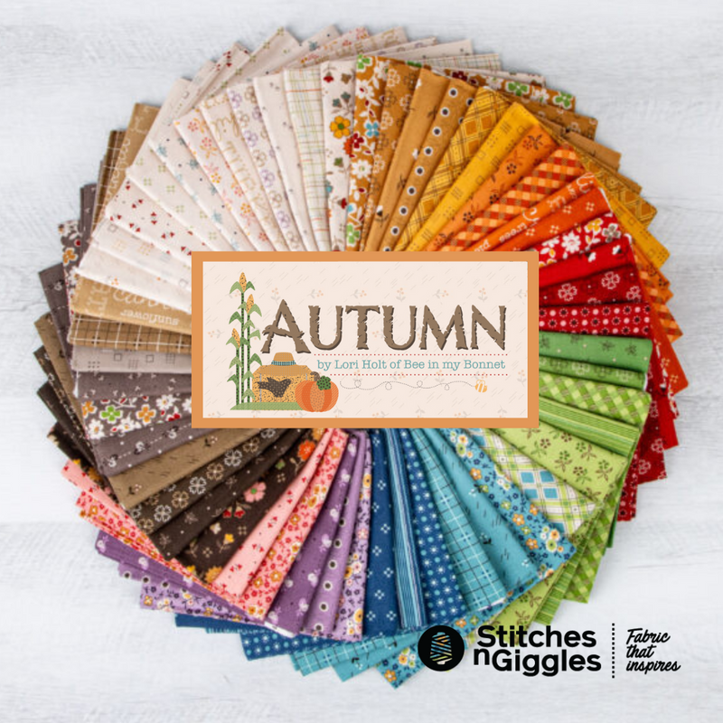 Autumn Pewter Squares Yardage by Lori Holt for Riley Blake Designs | C14653 PEWTER Cut Options