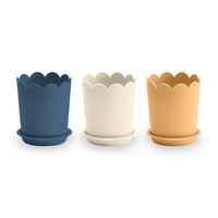 PRESALE Denim & Daisy Flower Pots by Lori Holt of Bee in my Bonnet for Riley Blake Designs | FG-50846
