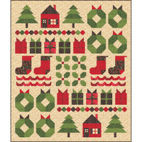 PRESALE Tis the Season Custom Quilt Kit With Holiday Cheer by Stacy Iest Hsu | Quilt Size 52” x 61”