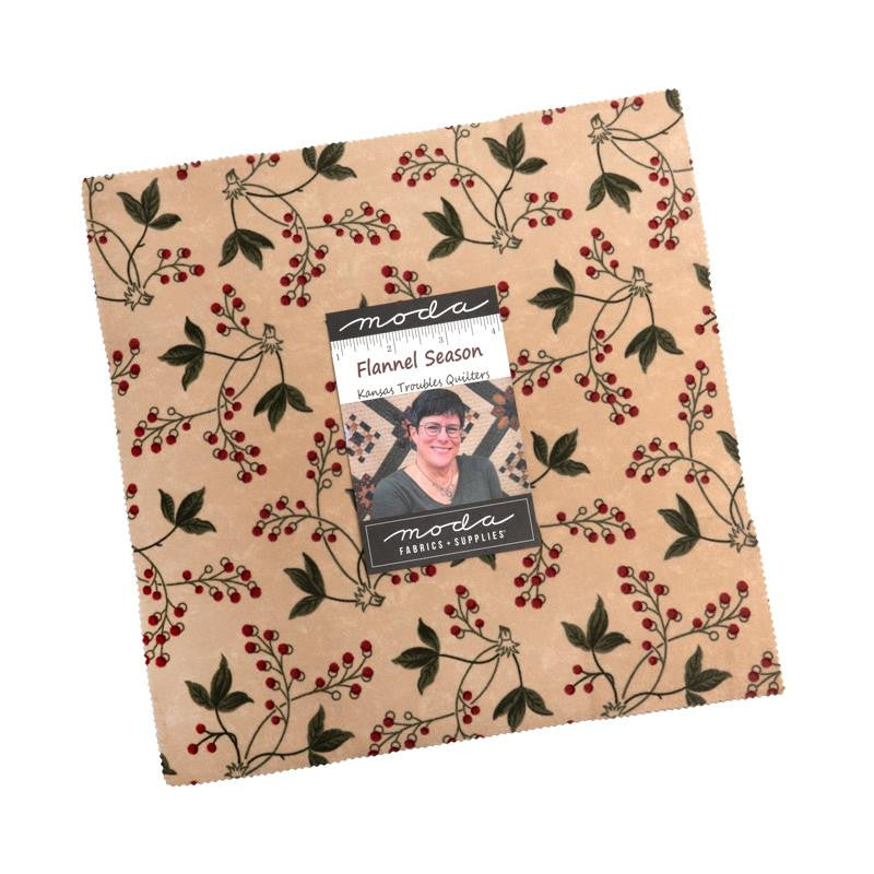 Flannel Season Layer Cake 10" by Kansas Troubles Quilters for Moda Fabrics | 42 Pcs | 9840LCF