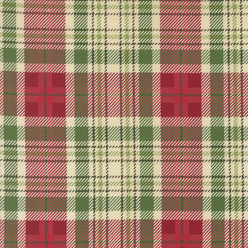 PRESALE Holiday Cheer Christmas Plaid Natural Yardage by Stacy Iest Hsu for Moda Fabrics | 20977 11