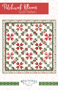 PRESALE Patchwork Blooms Custom Quilt Kit With Mistletoe & Holly by Beverly McCullough for Riley Blake Designs | Size 79" x 79"