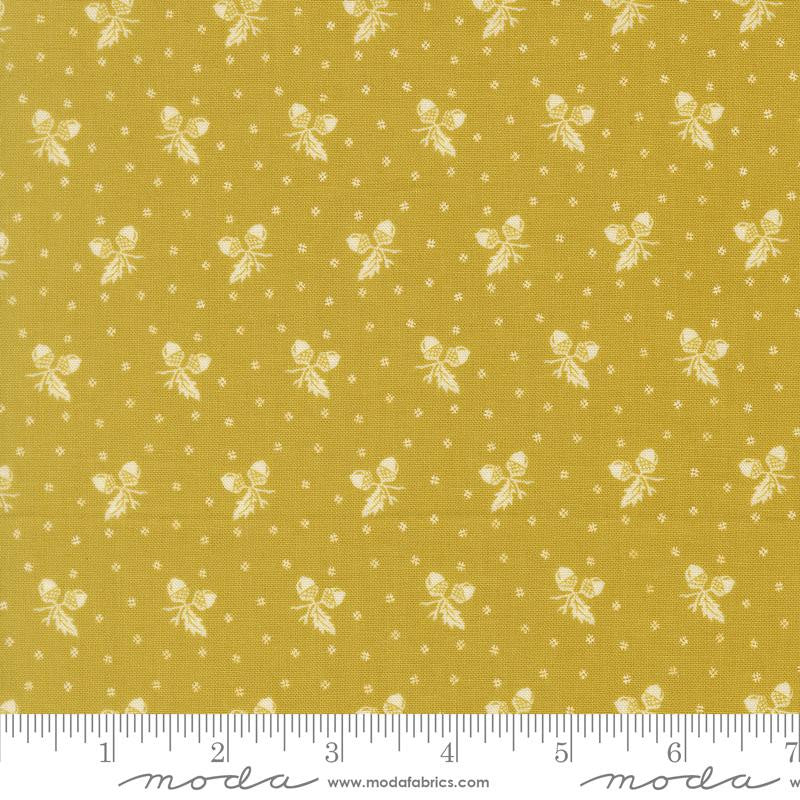 PRESALE Butternut and Sage Acorn Medley Citron Yardage by Fig Tree & Co for Moda Fabrics | 35445 12