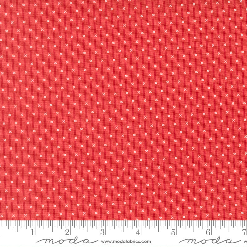 PRESALE Poinsettia and Pear Candy Stripes Geranium Yardage by Sherri & Chelsi for Moda Fabrics | 37715 16