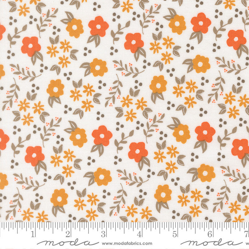 PRESALE Birch and Willow Mums Cloud Yardage by Sherri & Chelsi for Moda Fabrics | 37725 11