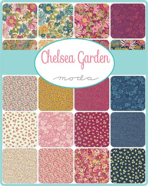 Chelsea Garden Porcelain Multi Galavanting Garden Yardage by Moda Fabrics | 33746 11