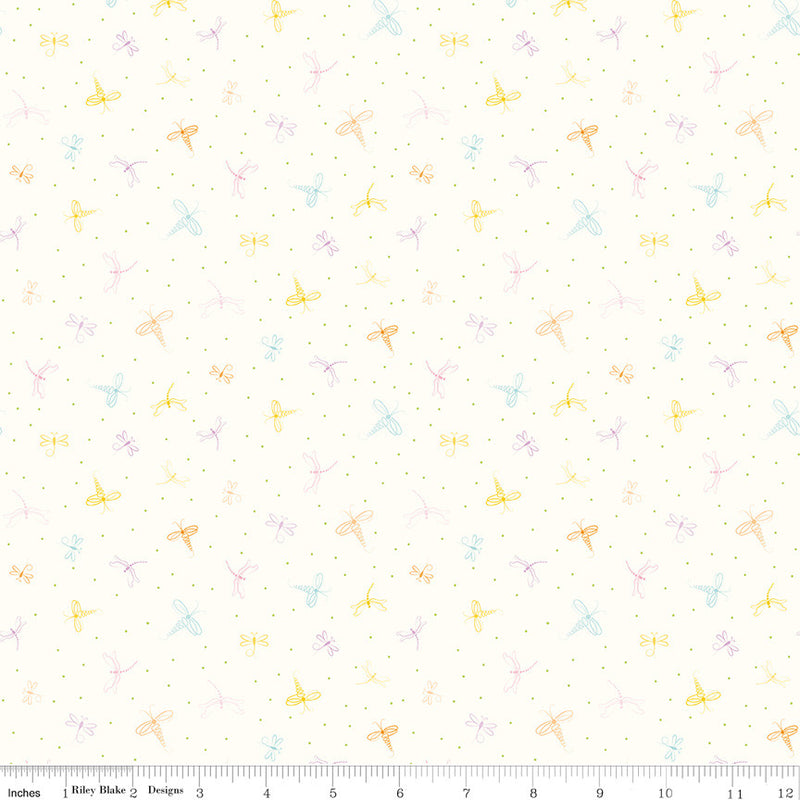 Hush Hush 5 Dashing Dragonflies Yardage by Sue Daley for Riley Blake Designs | C16958-DRAGONFLIES