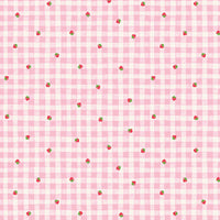 PRESALE The World of Strawberry Shortcake Gingham Pink Yardage for Riley Blake Designs | C18562-PINK