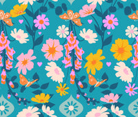 PRESALE Best Day Ever Foxgloves Summer Sky Yardage by Melody Miller for Ruby Star Society | RS0106 15