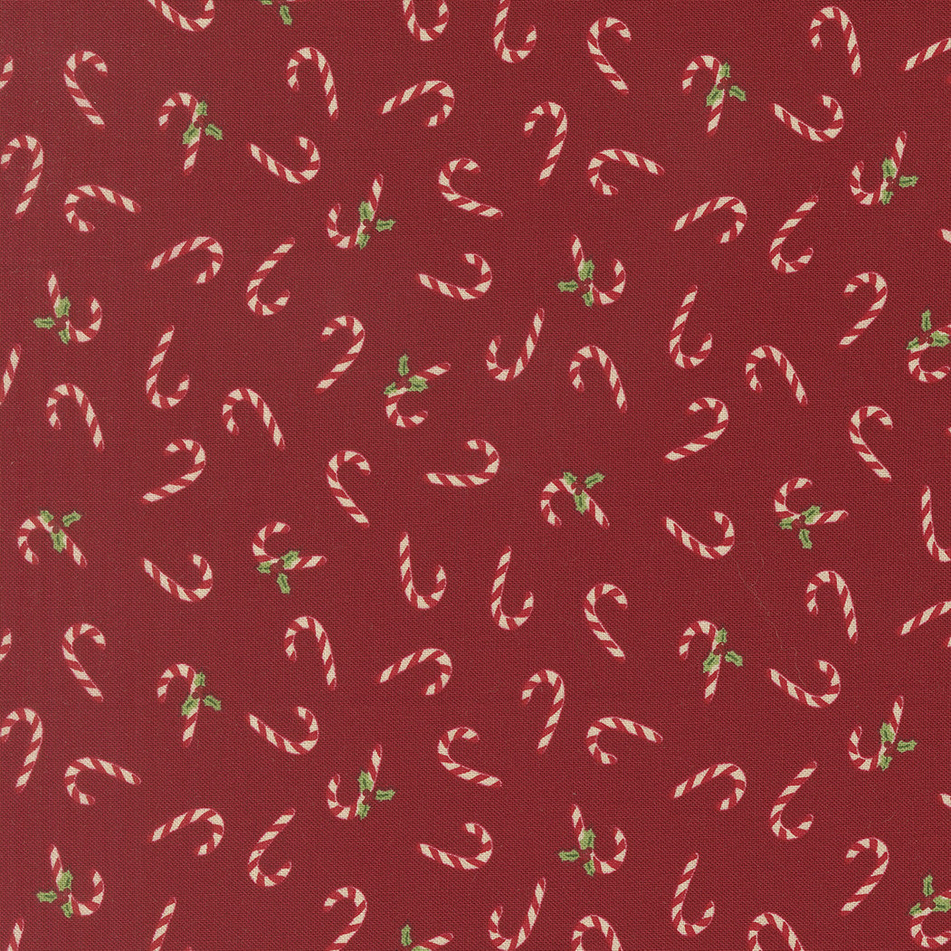PRESALE Holiday Cheer Candy Cane CardinalYardage by Stacy Iest Hsu for Moda Fabrics | 20975 18