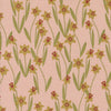 PRESALE Bee Garden Darling Daffodils Metallic Rose by Gingiber for Moda Fabrics | 48413 17M