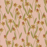 Bee Garden Darling Daffodils Metallic Rose by Gingiber for Moda Fabrics | 48413 17M