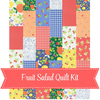 Fruit Salad Quilt Kit | 57" x 70" | Beginner Friendly Fat Quarter Quilt | FREE PATTERN
