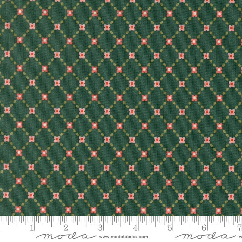 PRESALE Garden Glam Perennial Teal Yardage by Lella Boutique for Moda Fabrics | 5273 18