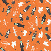Frank and Friends Main Orange Yardage by My Mind's Eye for Riley Blake Designs | C17470-ORANGE