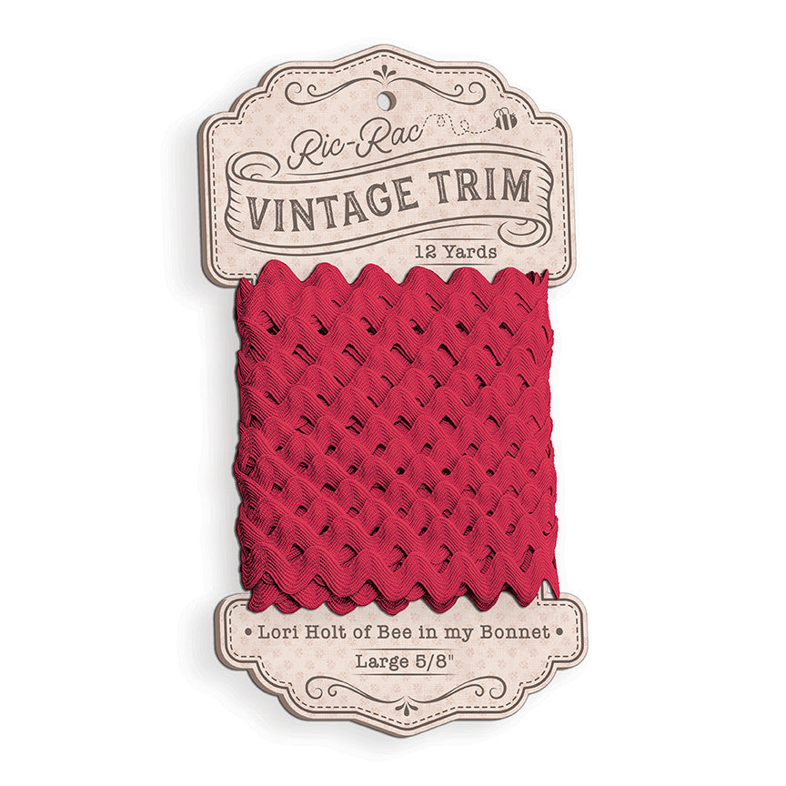 Lori Holt Vintage Trim Large Jazzberry Jam by Lori Holt of Bee in My Bonnet | 3/8" x 12 Yards | STVT-14771