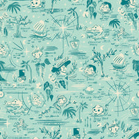 PRESALE Forever Neverland Neverland Map Songbird Yardage by Jill Howarth for Riley Blake Designs | C15902-SONGBIRD