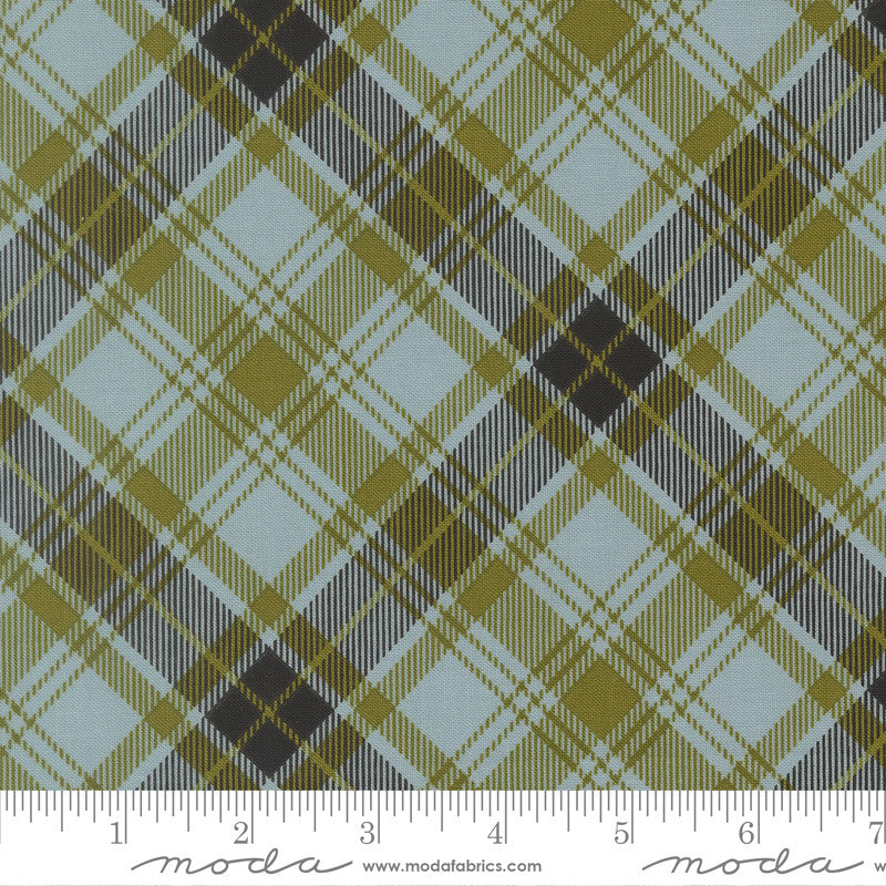 PRESALE Chilly Christmas Plaid Storm Yardage by Sweetwater for Moda Fabrics | 55715 25