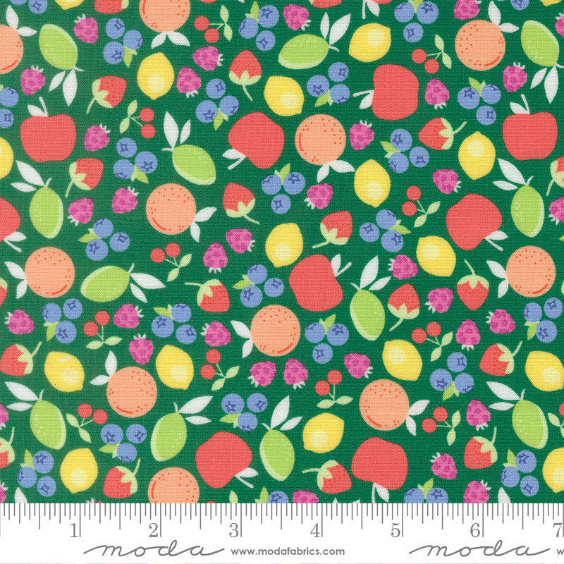 Fruit Salad Fruit Cup Emerald Yardage by Corey Yoder for Moda Fabrics | 29242 21