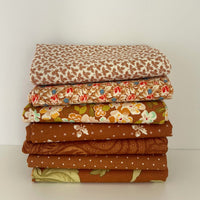 Butternut and Sage Fat Quarter Bundle Cinnamon by Fig Tree & Co for Moda Fabrics | 7 Fat Quarters | Curated Bundle