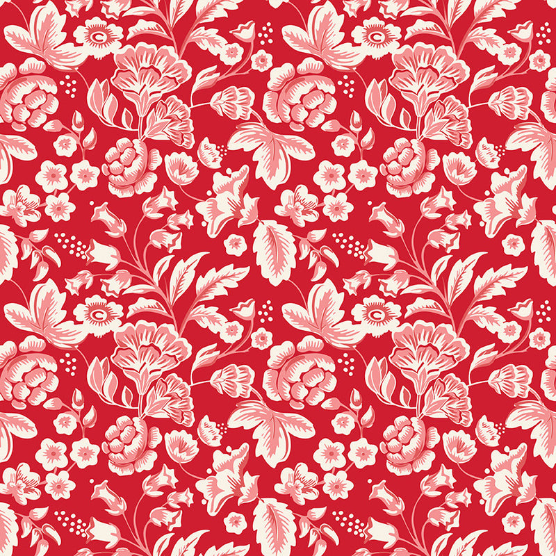 Letters to Cupid Main Red Yardage by My Mind's Eye for Riley Blake Designs | C16980-RED