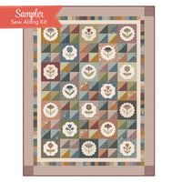 PRESALE Charmed & Treasured Sampler Sew Along Quilt Kit by Kassidy Grace for Riley Blake Designs | Quilt size is 68.5" x 88.5