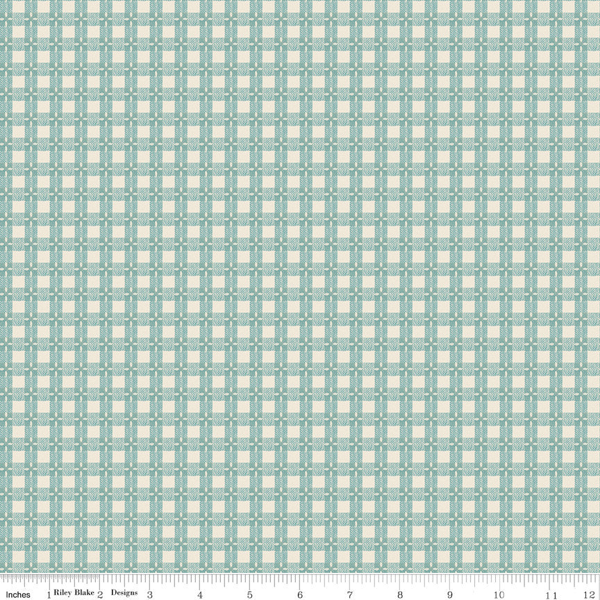 PRESALE Baked With Love Tablecloth Wedgewood Yardage by Lori Holt of Bee in My Bonnet | C17795-WEDGEWOOD
