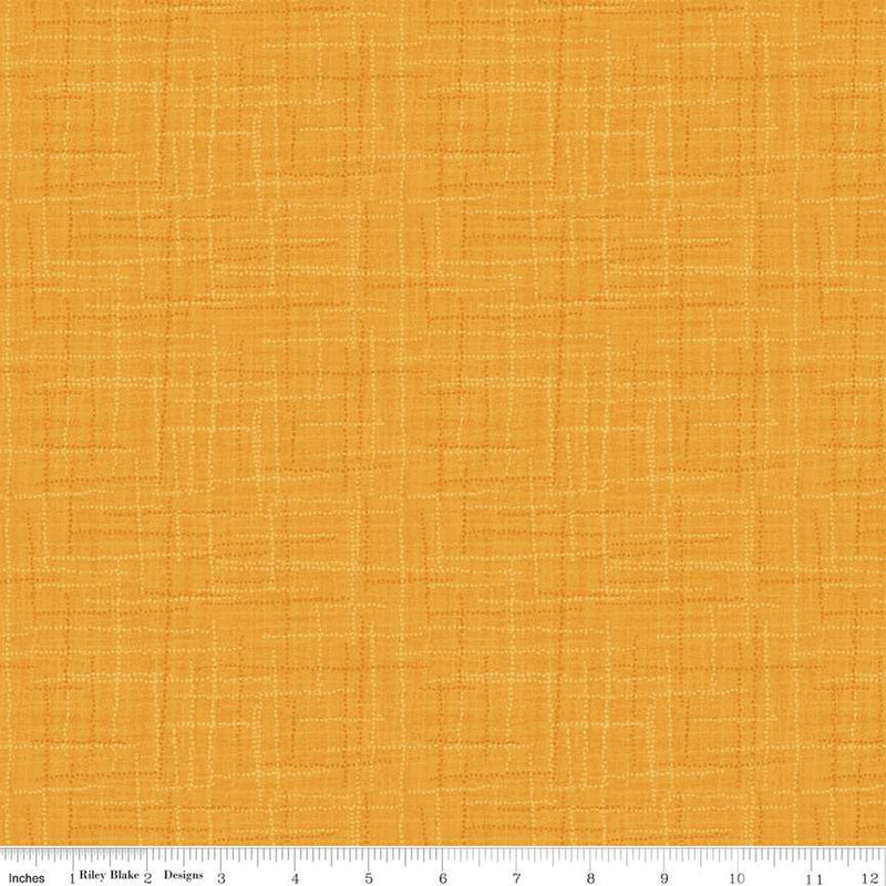 Grasscloth Cottons Goldenrod Yardage by Heather Peterson of Anka's Treasures for Riley Blake Designs | C780 GOLDENROD