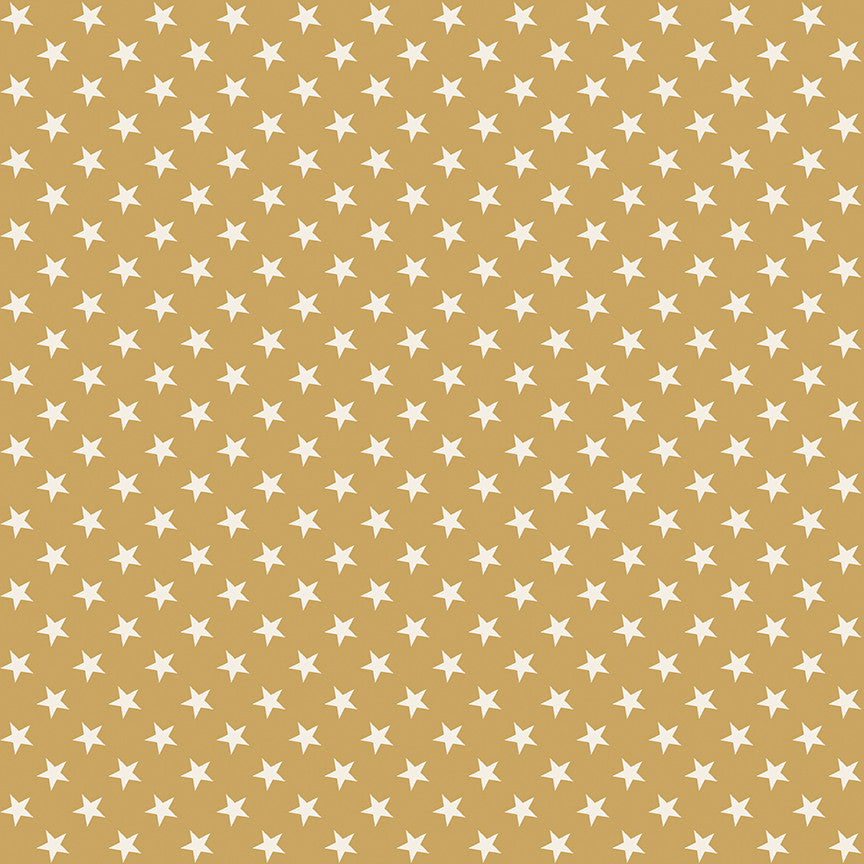 Independence Stars Gold Yardage by the RBD Designers for Riley Blake Designs | C17337-GOLD